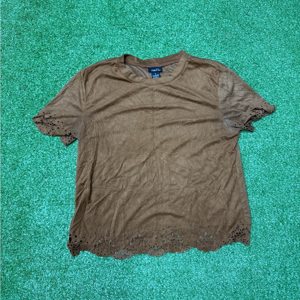 Rue21 Earthy Brown Tee